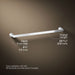 KOHLER K-97495 Avid 24" towel bar, polished chrome - view 5