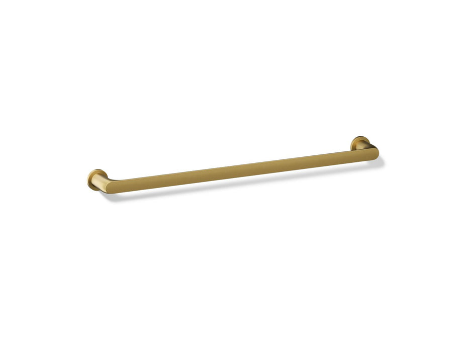 KOHLER K-97495 Avid 24" towel bar, vibrant brushed moderne brass