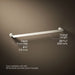 KOHLER K-97495 Avid 24" towel bar, vibrant brushed nickel - view 4