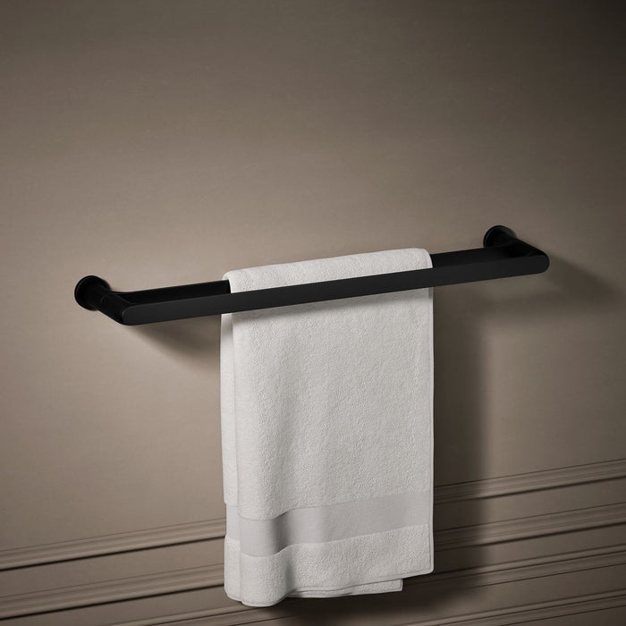 KOHLER K-97496 Avid 24" double towel bar, matte black - view 3