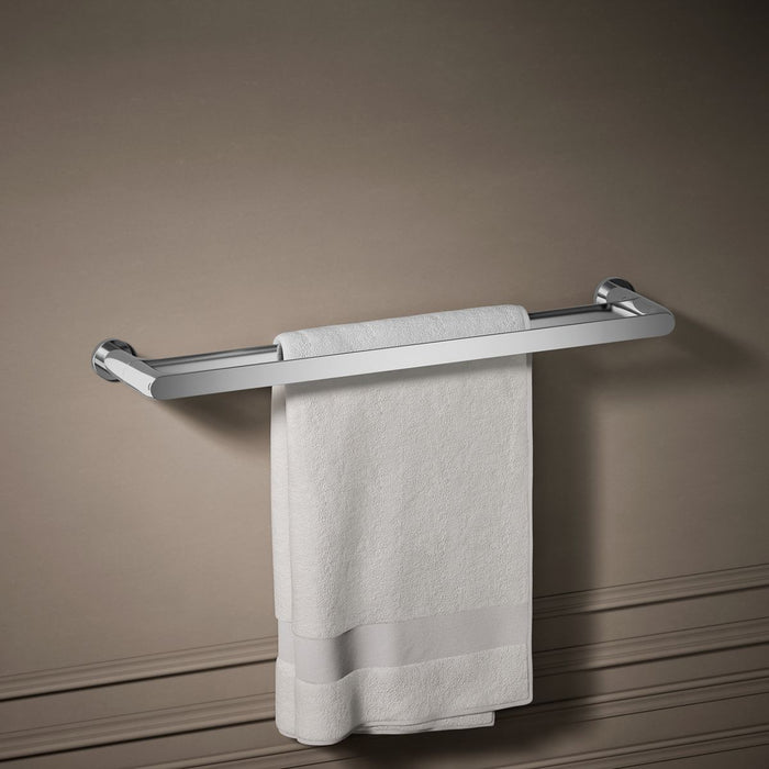 KOHLER K-97496 Avid 24" double towel bar, polished chrome - view 3