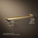 KOHLER K-97496 Avid 24" double towel bar, vibrant brushed moderne brass - view 4