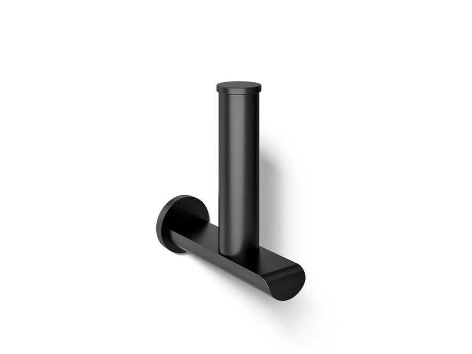 KOHLER K-97502 Avid Vertical toilet paper holder, matte black