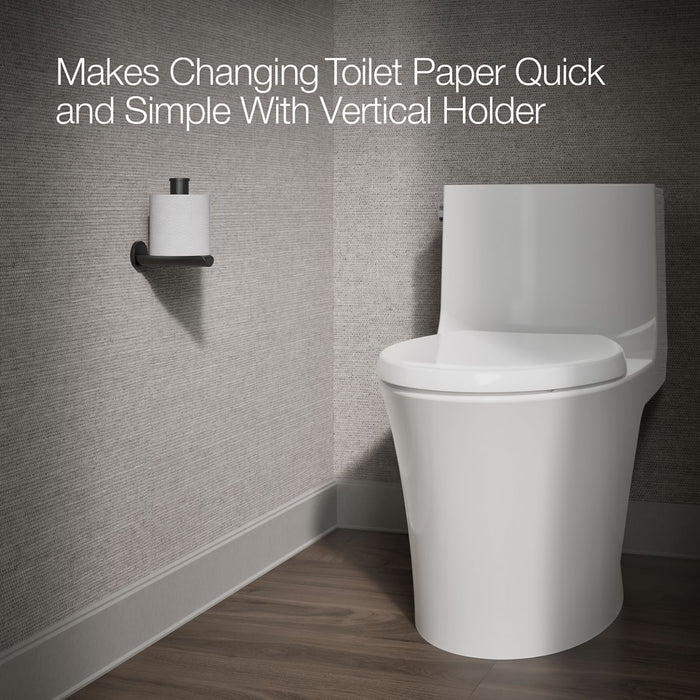 KOHLER K-97502 Avid Vertical toilet paper holder, matte black - view 5