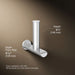 KOHLER K-97502 Avid Vertical toilet paper holder, polished chrome - view 5