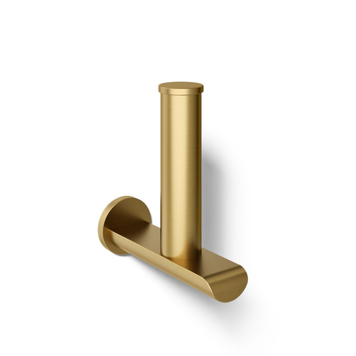 KOHLER K-97502 Avid Vertical toilet paper holder, vibrant brushed moderne brass - view 4