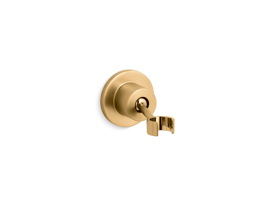 KOHLER K-975 Stillness Adjustable wall-mount holder, vibrant brushed moderne brass