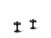 KOHLER K-98068-3 Artifacts Cross bathroom sink faucet handles, matte black