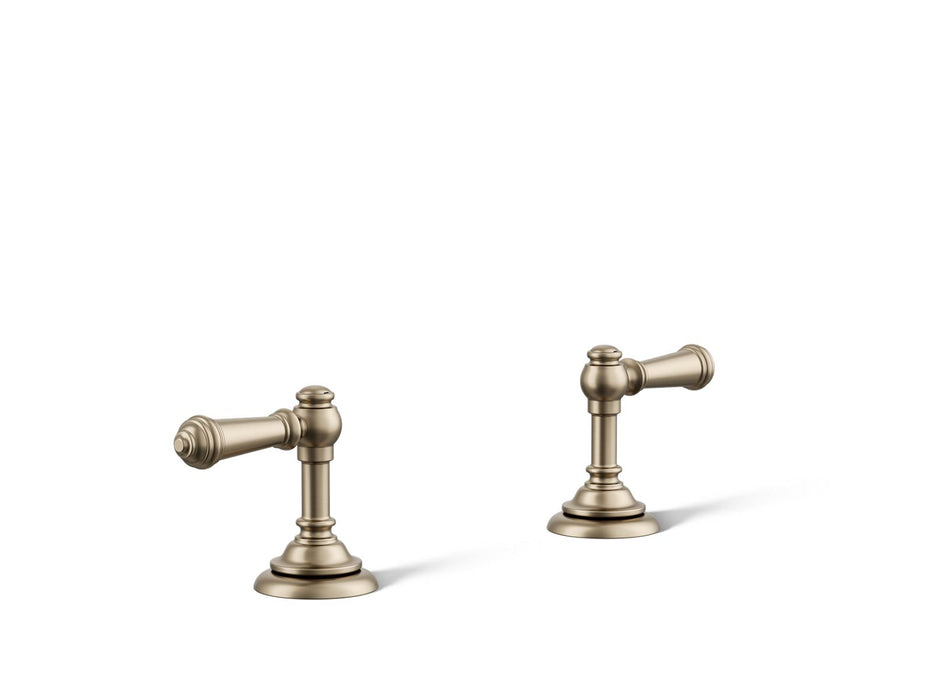 KOHLER K-98068-4 Artifacts Lever bathroom sink faucet handles, vibrant brushed bronze