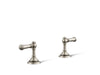 KOHLER K-98068-4 Artifacts Lever bathroom sink faucet handles, vibrant brushed nickel