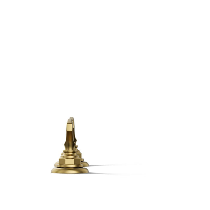 KOHLER K-98068-6 Artifacts T-handle bathroom sink faucet handles, vibrant brushed moderne brass - view 3