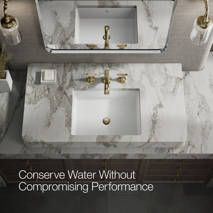 KOHLER K-98068-6 Artifacts T-handle bathroom sink faucet handles, vibrant french gold - view 5