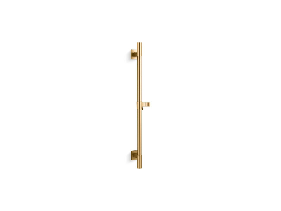 KOHLER K-98342 Awaken 30" deluxe slidebar, vibrant brushed moderne brass