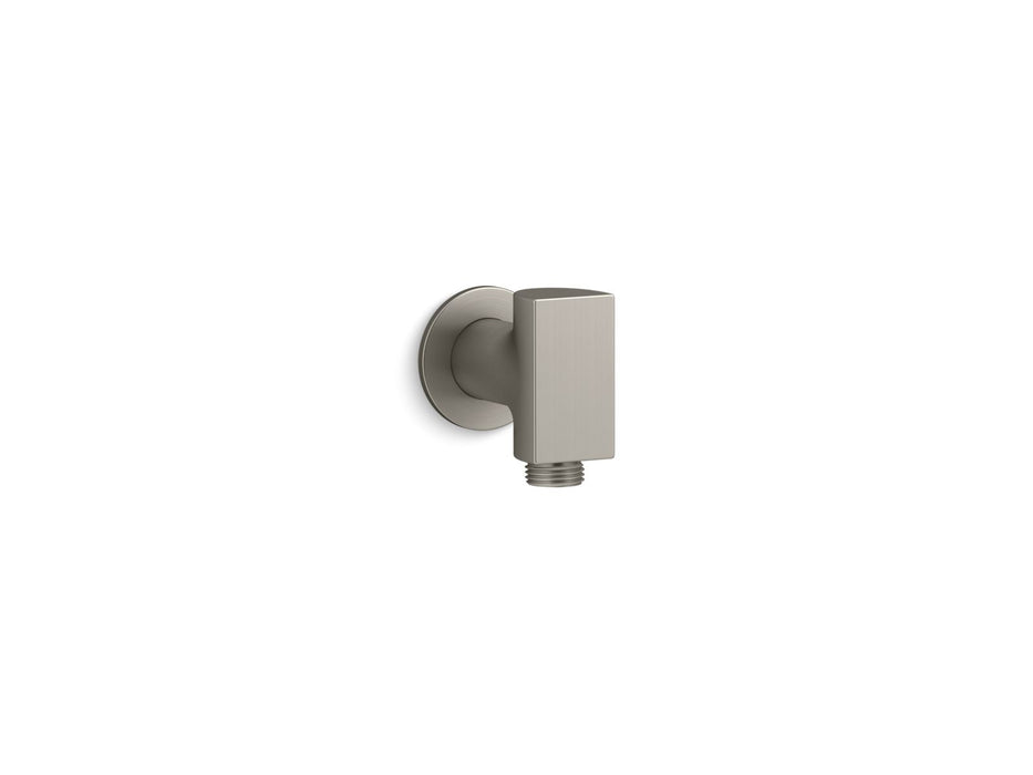 KOHLER K-98352 Exhale Wall-mount supply elbow, vibrant brushed nickel