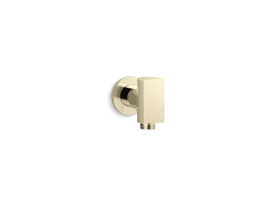 KOHLER K-98353 Exhale Wall-mount Supply Elbow with Check Valve, vibrant french gold