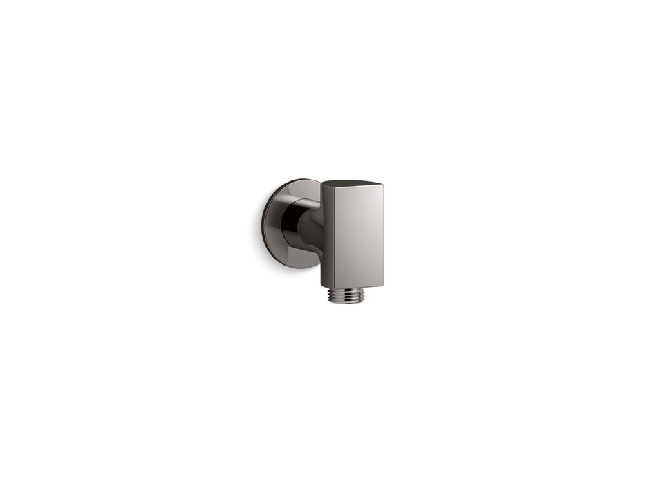 KOHLER K-98353 Exhale Wall-mount Supply Elbow with Check Valve, vibrant titanium