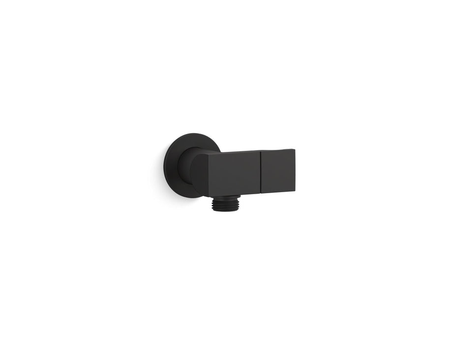 KOHLER K-98354 Exhale Wall-mount handshower holder with supply elbow and check valve, matte black