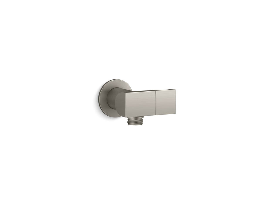 KOHLER K-98354 Exhale Wall-mount handshower holder with supply elbow and check valve, vibrant brushed nickel