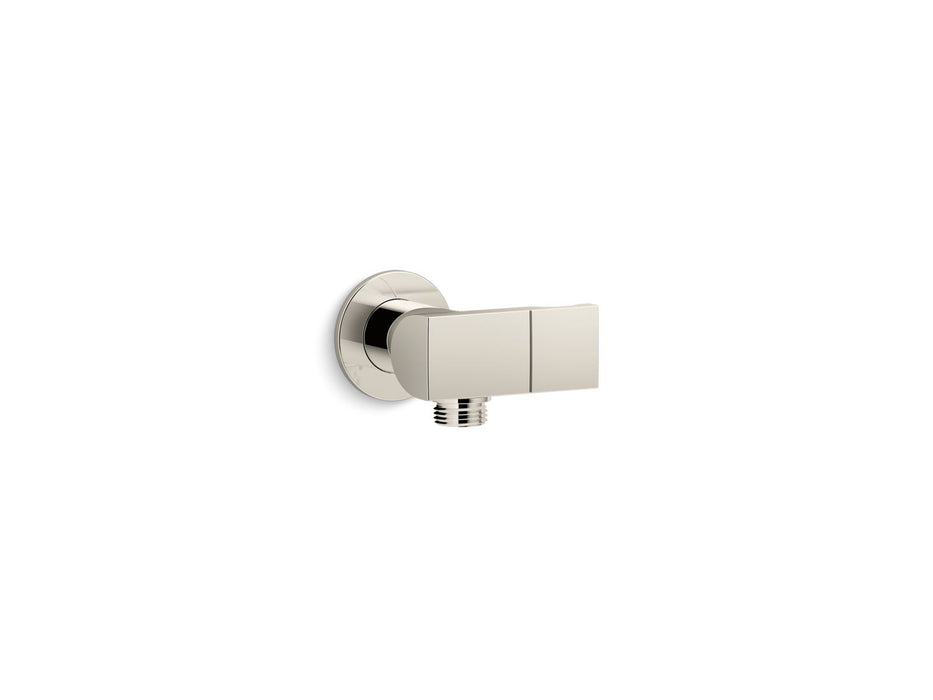 KOHLER K-98354 Exhale Wall-mount handshower holder with supply elbow and check valve, vibrant polished nickel