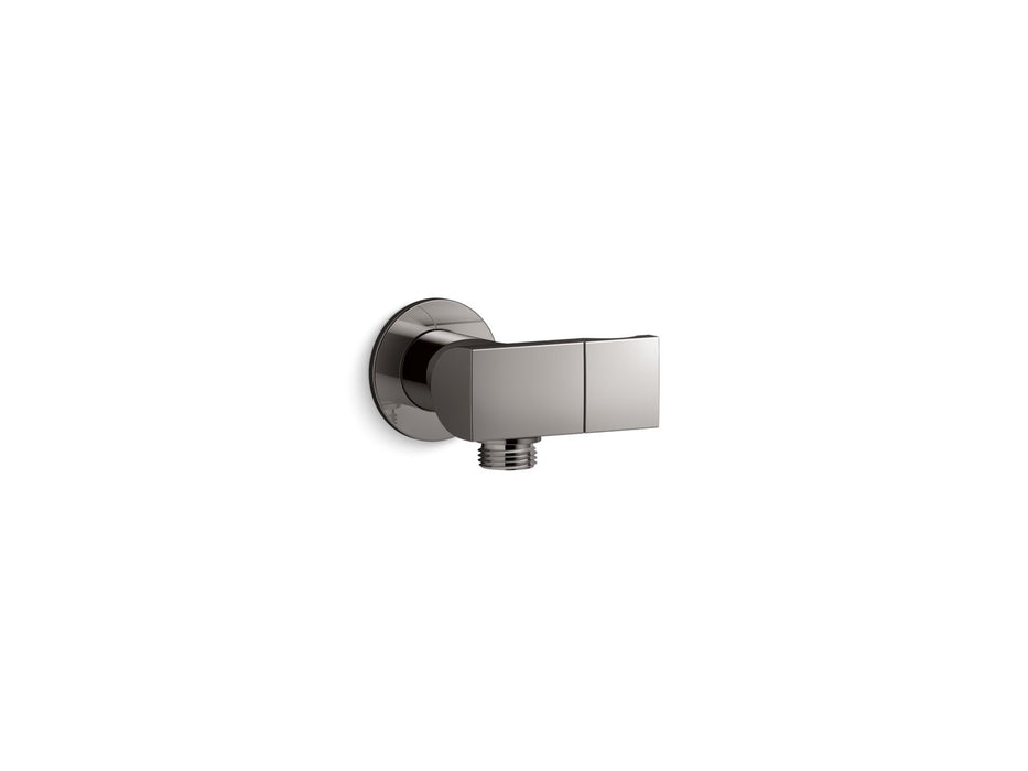 KOHLER K-98354 Exhale Wall-mount handshower holder with supply elbow and check valve, vibrant titanium