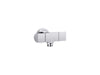 KOHLER K-98355 Exhale Wall-mount handshower holder with supply elbow and volume control, polished chrome