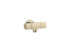 KOHLER K-98355 Exhale Wall-mount handshower holder with supply elbow and volume control, vibrant french gold