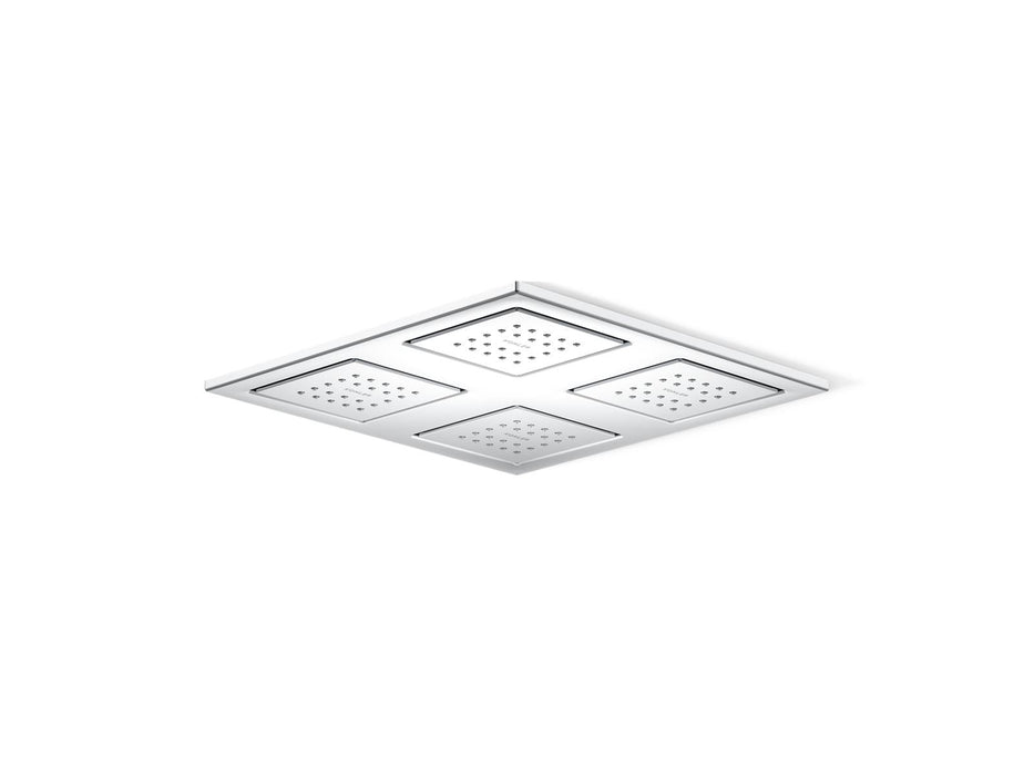 KOHLER K-98740 WaterTile Overhead shower panel with four 22-nozzle sprayheads, polished chrome