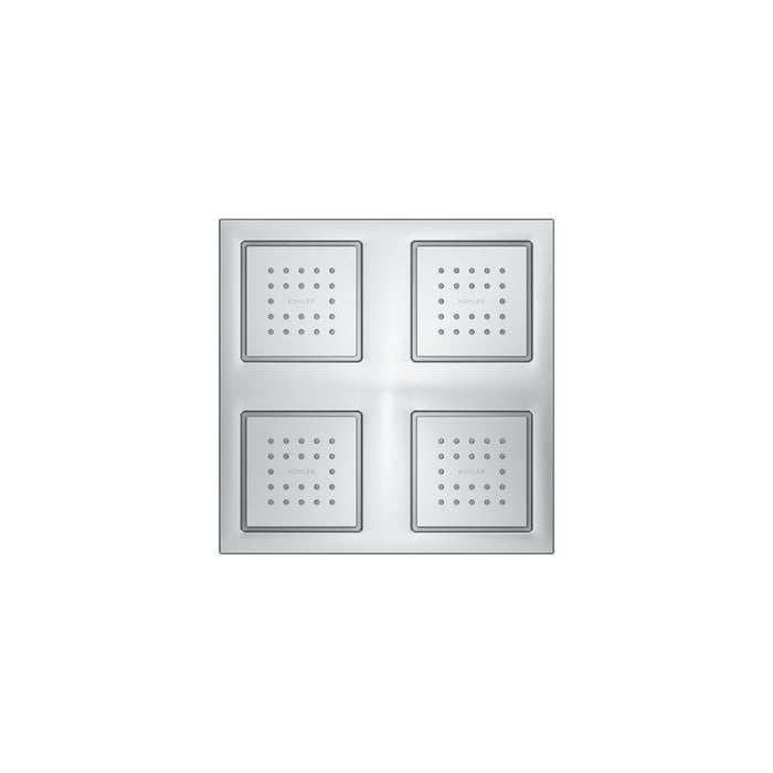 KOHLER K-98740 WaterTile Overhead shower panel with four 22-nozzle sprayheads, polished chrome - view 3