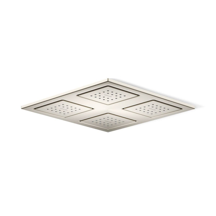 KOHLER K-98740 WaterTile Overhead shower panel with four 22-nozzle sprayheads, vibrant brushed nickel - view 3