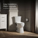 KOHLER K-98804-CP PureWash Elongated manual bidet toilet seat, white - view 3