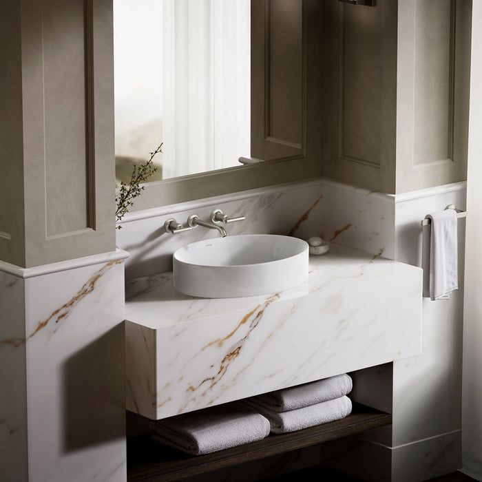 KOHLER K-99183-0 K-99183 Vox 20" Oval Vessel Bathroom Sink, white - view 4