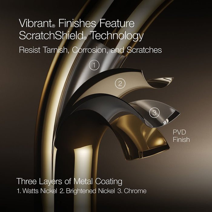 KOHLER K-99260 Artifacts Pull-down kitchen sink faucet with three-function sprayhead