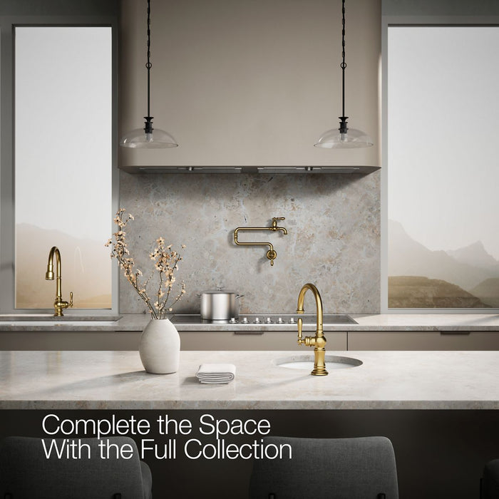 KOHLER K-99264 Artifacts Single-handle kitchen sink faucet