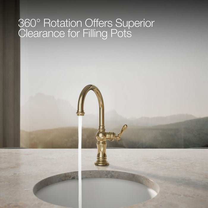 KOHLER K-99264 Artifacts Single-handle kitchen sink faucet