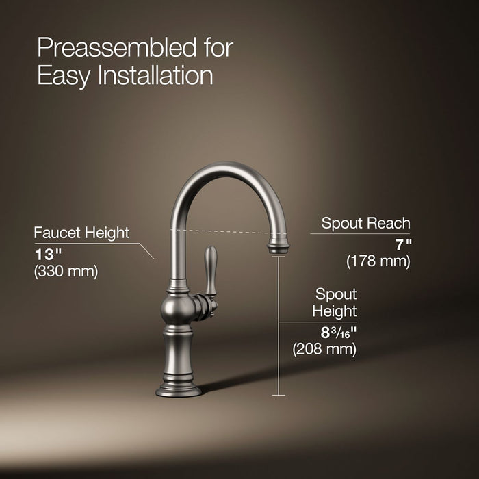 KOHLER K-99264 Artifacts Single-handle kitchen sink faucet