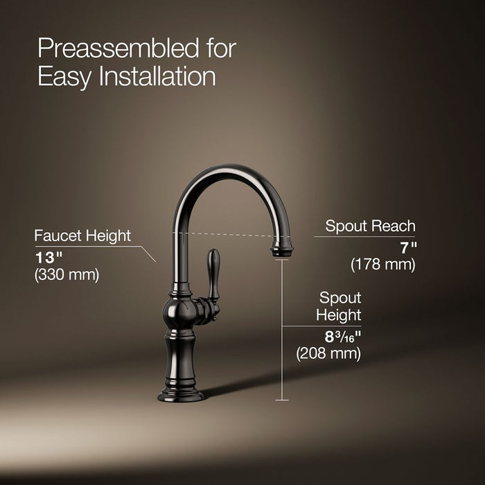 KOHLER K-99264 Artifacts Single-handle kitchen sink faucet