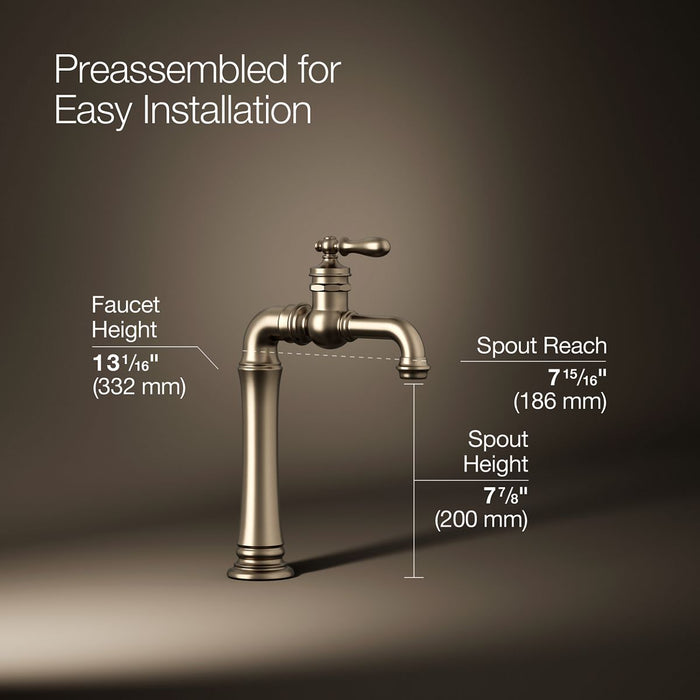 KOHLER K-99268 Artifacts Single-handle bar sink faucet