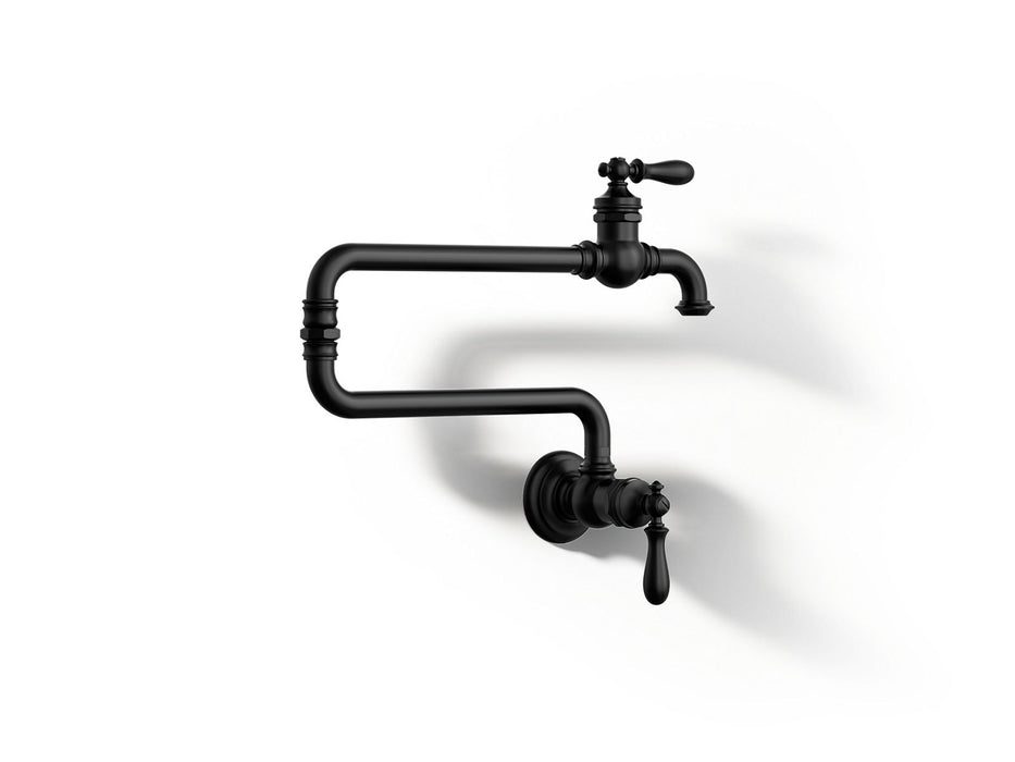 KOHLER K-99270 Artifacts Wall-mount pot filler, matte black