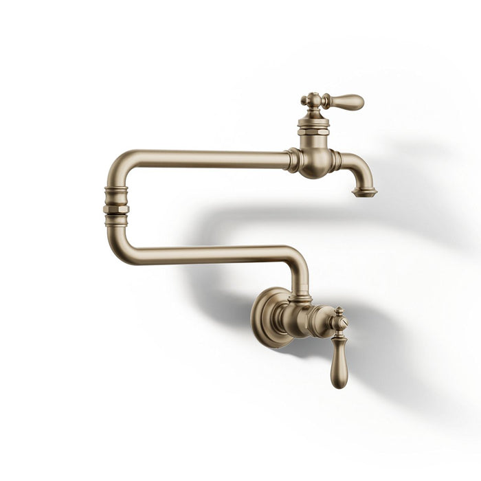 KOHLER K-99270 Artifacts Wall-mount pot filler, vibrant brushed bronze - view 2