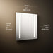 3/4 view of product with dimensions