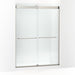 KOHLER K-CA33777-10L Stoneridge 80-5/16" H frameless sliding shower door with 3/8" -thick Crystal Clear glass