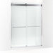 KOHLER K-CA33777-10L Stoneridge 80-5/16" H frameless sliding shower door with 3/8" -thick Crystal Clear glass