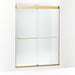 KOHLER K-CA33777-10L Stoneridge 80-5/16" H frameless sliding shower door with 3/8" -thick Crystal Clear glass