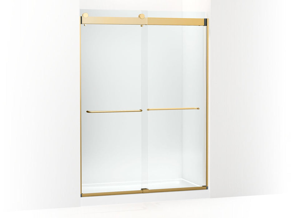 KOHLER K-CA33777-10L Stoneridge 80-5/16" H frameless sliding shower door with 3/8" -thick Crystal Clear glass