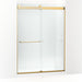 KOHLER K-CA33780-10L Stoneridge 80-5/16" H frameless sliding shower door with 3/8" -thick Crystal Clear glass