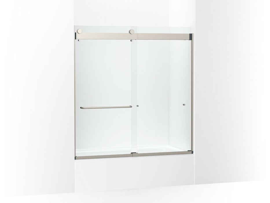 KOHLER K-CA33782-10L Stoneridge 61-7/16" H frameless sliding bath door with 3/8" -thick Crystal Clear glass