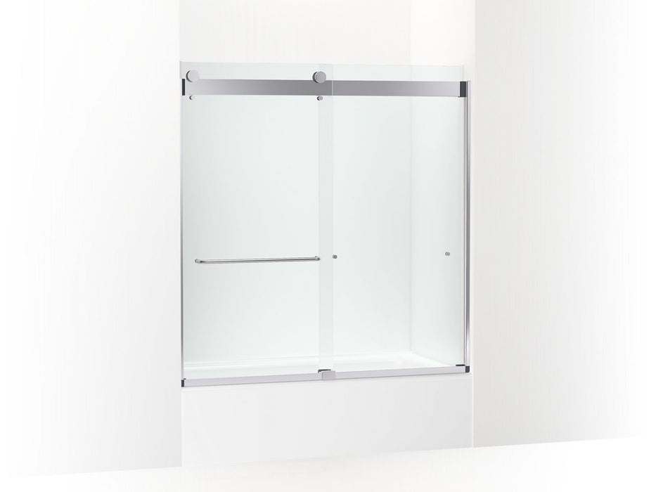 KOHLER K-CA33782-10L Stoneridge 61-7/16" H frameless sliding bath door with 3/8" -thick Crystal Clear glass