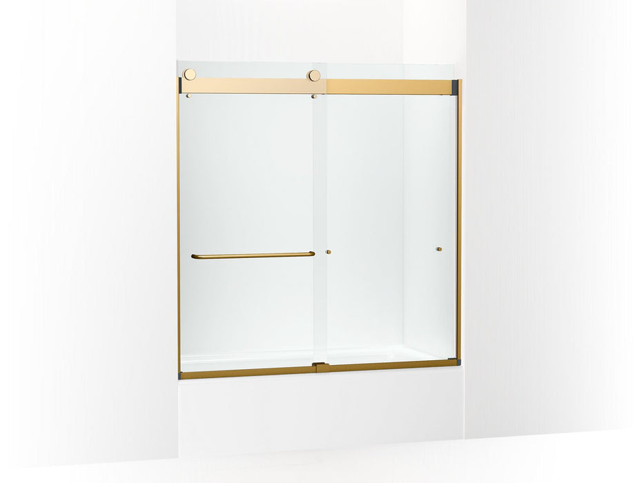 KOHLER K-CA33782-10L Stoneridge 61-7/16" H frameless sliding bath door with 3/8" -thick Crystal Clear glass