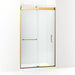 KOHLER K-CA33787-10L Stoneridge 80-5/16" H frameless sliding shower door with 3/8" -thick Crystal Clear glass
