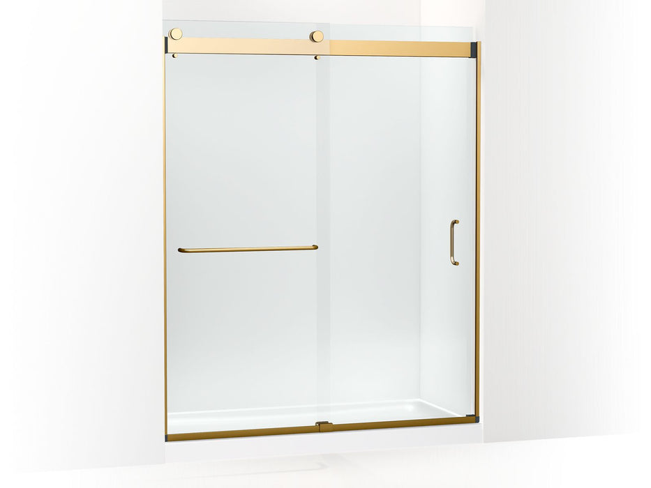 KOHLER K-CA33788-10L Stoneridge 80-5/16" H frameless sliding shower door with 3/8" -thick Crystal Clear glass